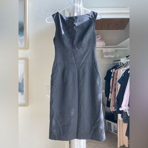 Corporate midi boat neck dress